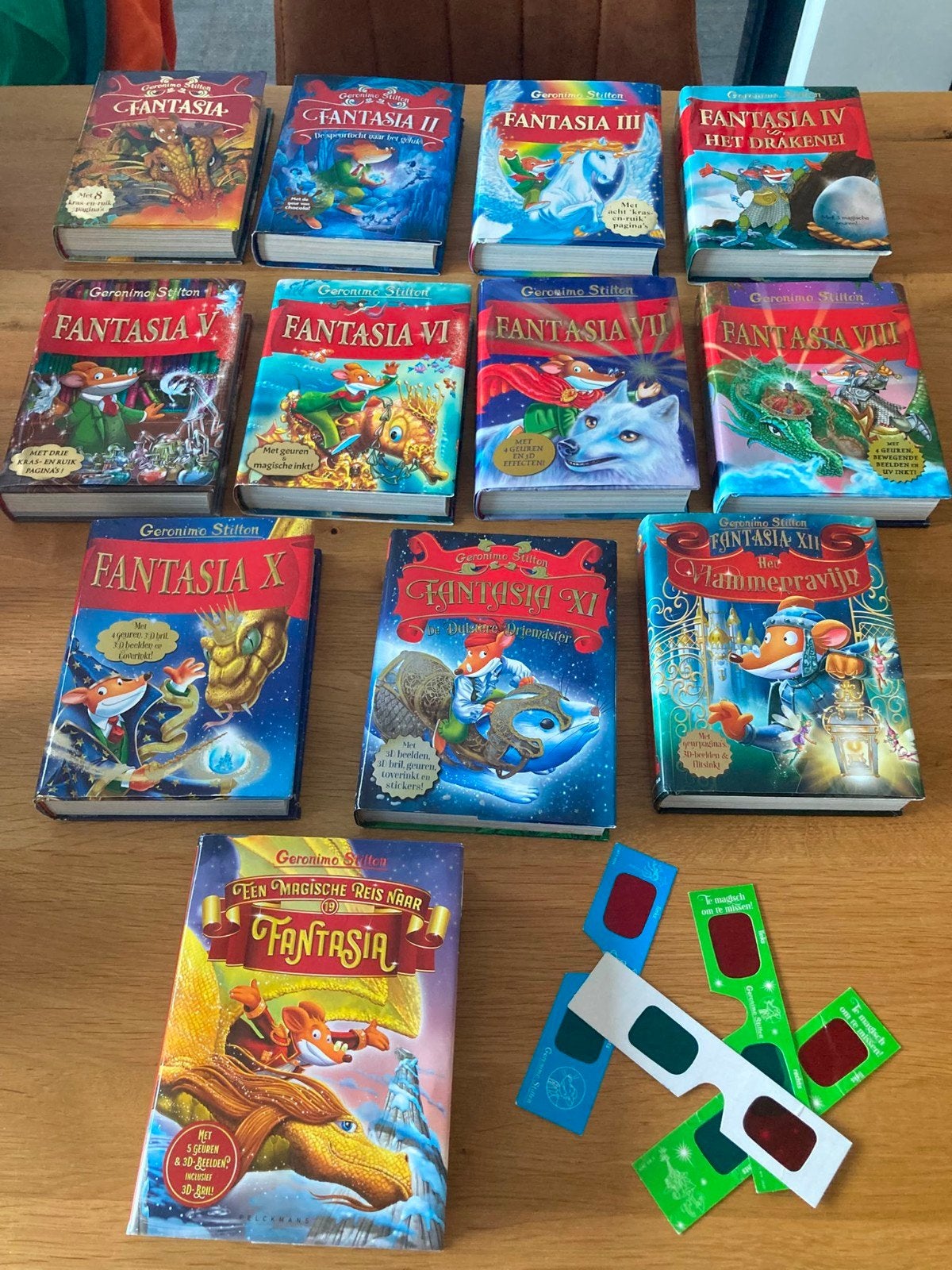 Reeks Geronimo Stilton boeken, Ophalen