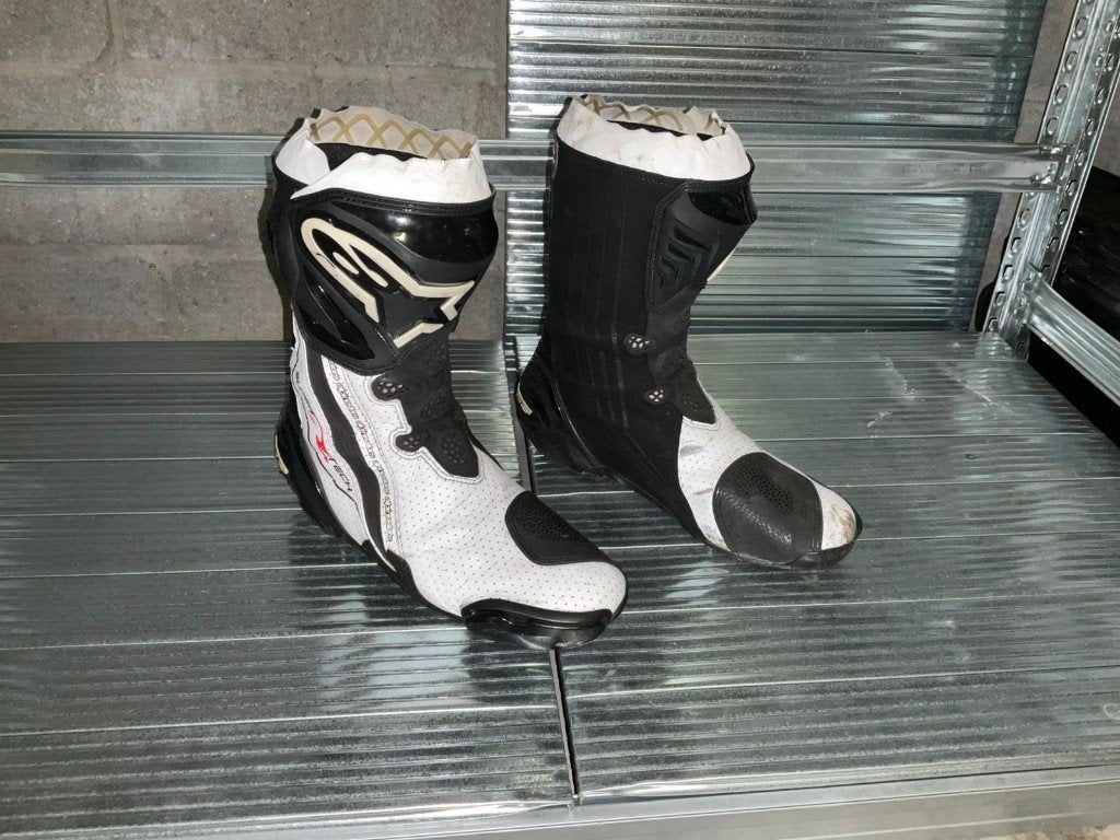 Bottes Alpinestars Supertech R/Air Race taille 44, Motos, Femmes, Seconde main, Bottes, Enlèvement