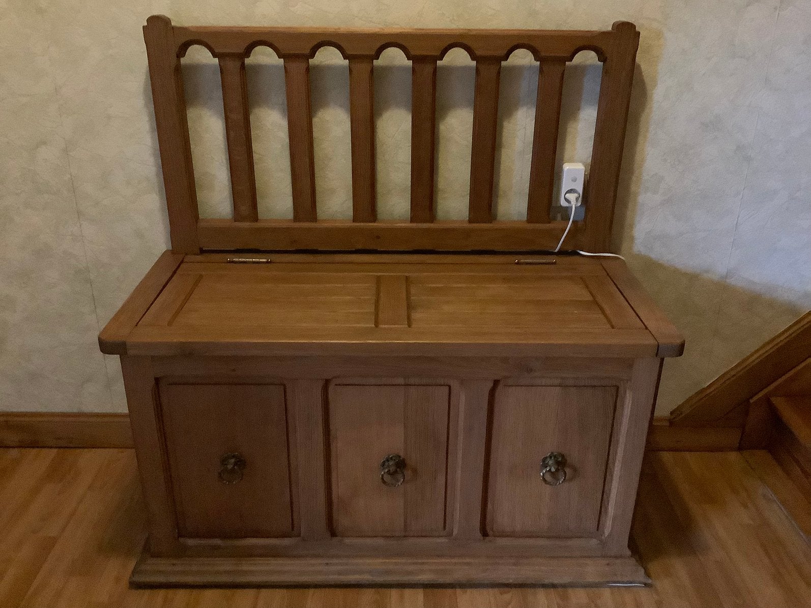 Coffre en bois, 100 à 150 cm, Comme neuf, Enlèvement, Chêne