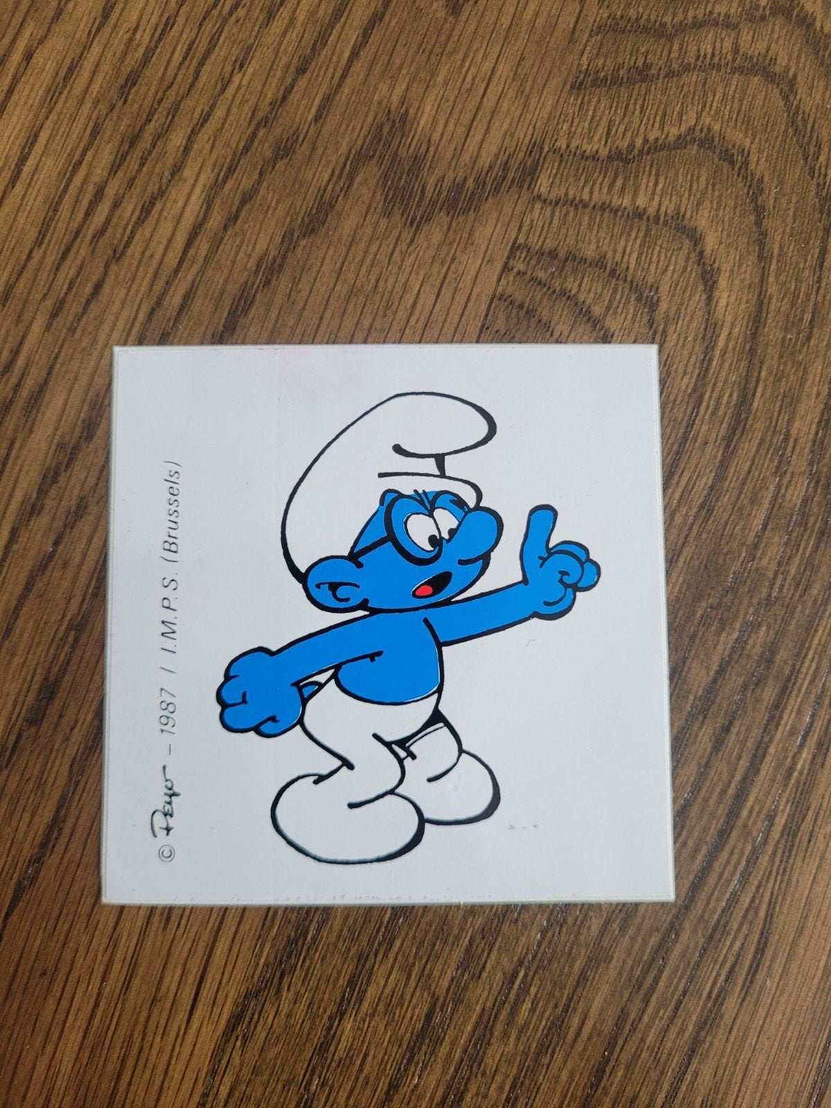 oude sticker de smurfen, Ophalen of Verzenden