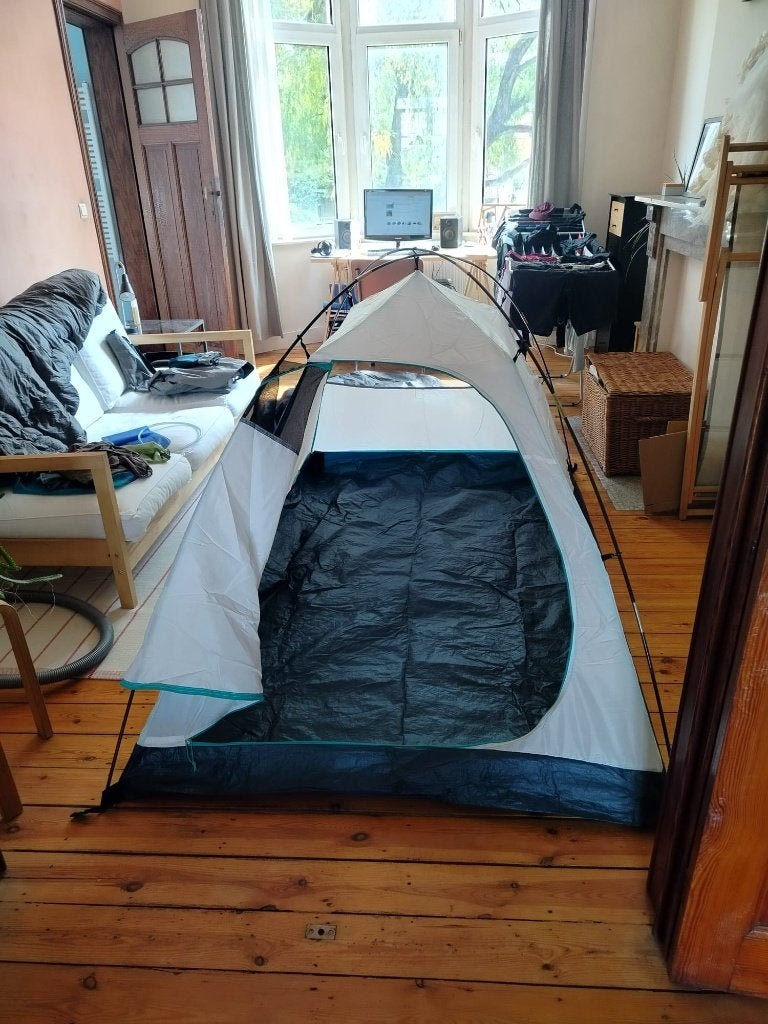 Decathlon MH100 kampeertent, Ophalen, Zo goed als nieuw, Tot en met 2