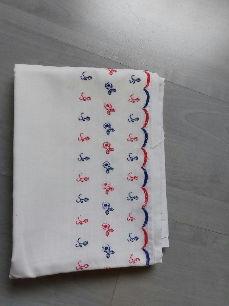 Laken140x100  en hoeslaken Ecru 60x90  baby, Ophalen, Zo goed als nieuw, Meisje