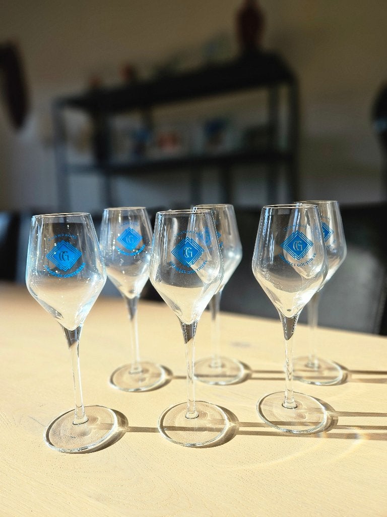 6 champagneglazen, Verzamelen, Ophalen, Nieuw, Overige typen