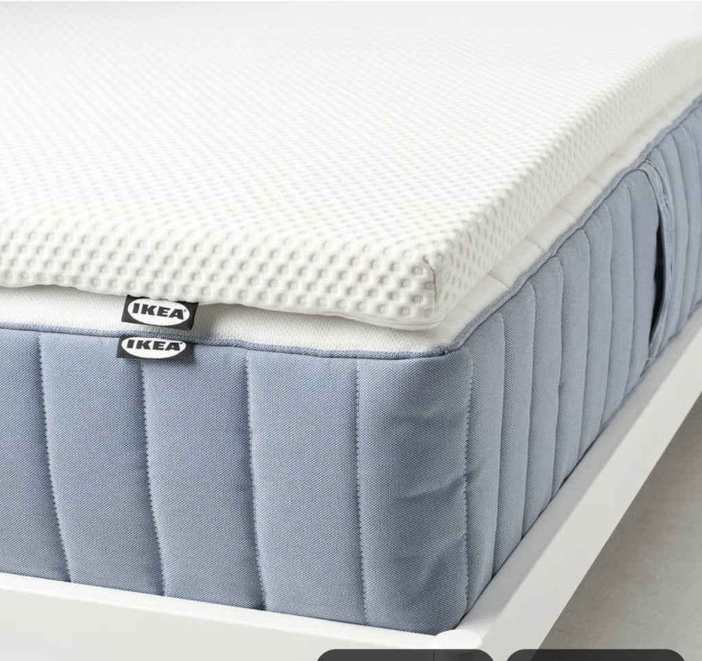 NORDBERGET Surmatelas, blanc 140x200 cm, Maison & Meubles, Matelas, Enlèvement, 200 cm, Deux personnes