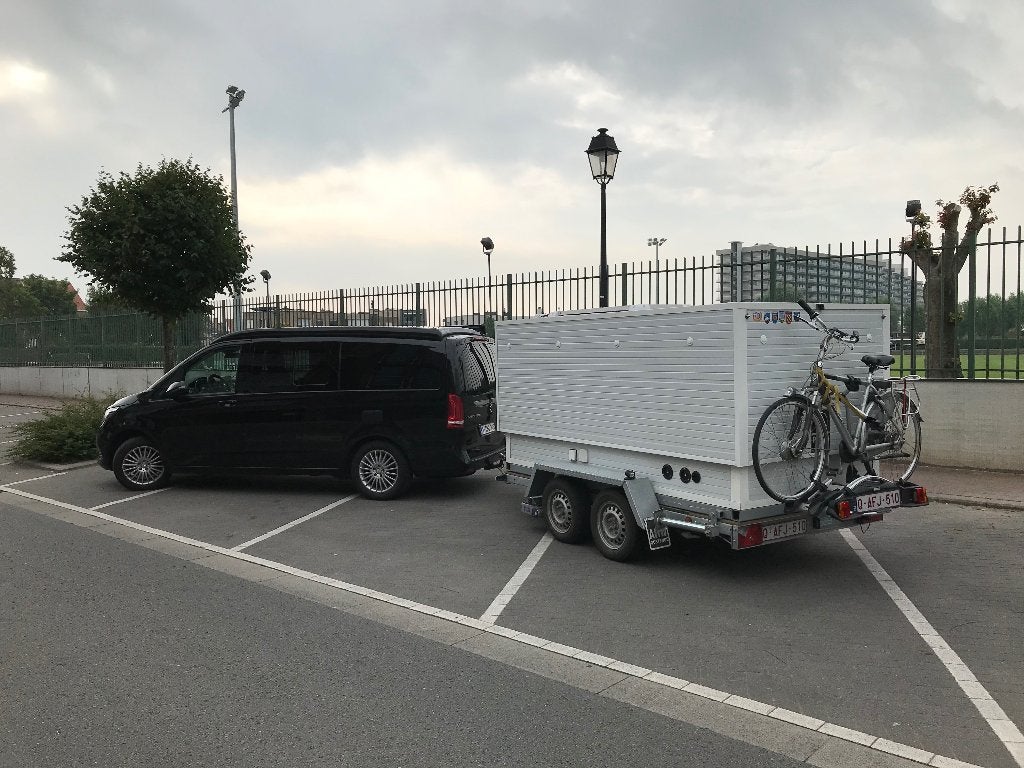 Mobiel kampeersanitair, Ophalen, Zo goed als nieuw