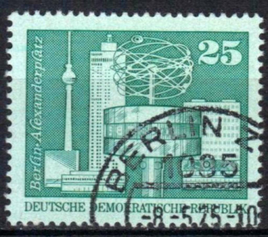 Duitsland DDR 1975 - Yvert 1705 - Alexandertplatz (ST), Verzenden, DDR, Gestempeld