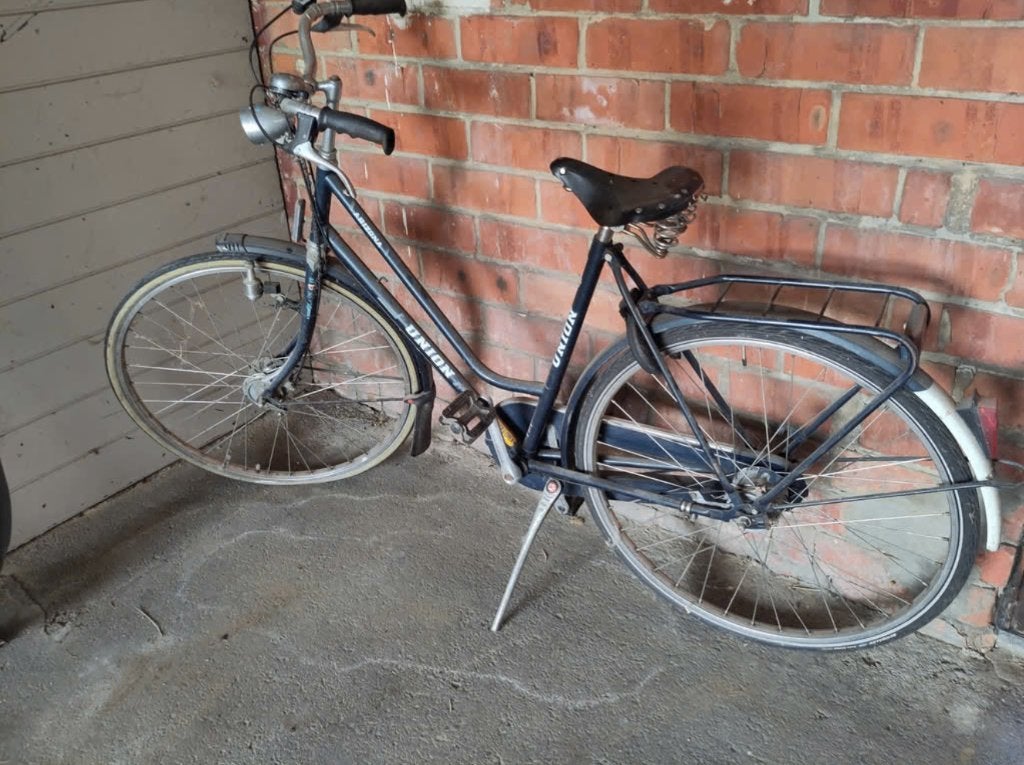 Fiets Union, om op te knappen, Fietsen en Brommers, Fietsen | Dames | Damesfietsen, Gebruikt, Versnellingen, Schijfrem, Ophalen
