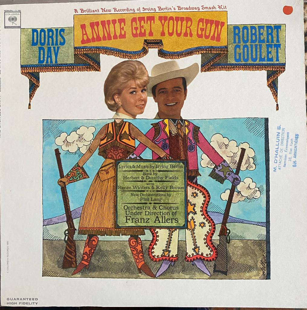 Doris Day & Robert Goulet Annie pakken je pistool, Cd's en Dvd's, Ophalen of Verzenden, Gebruikt, 12 inch