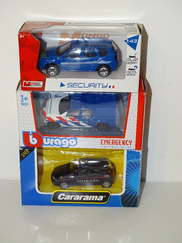 1/43 Lot Gendarmerie Rijkswacht politie Carabinieri police, Enlèvement ou Envoi, Comme neuf, Voiture, Autres marques