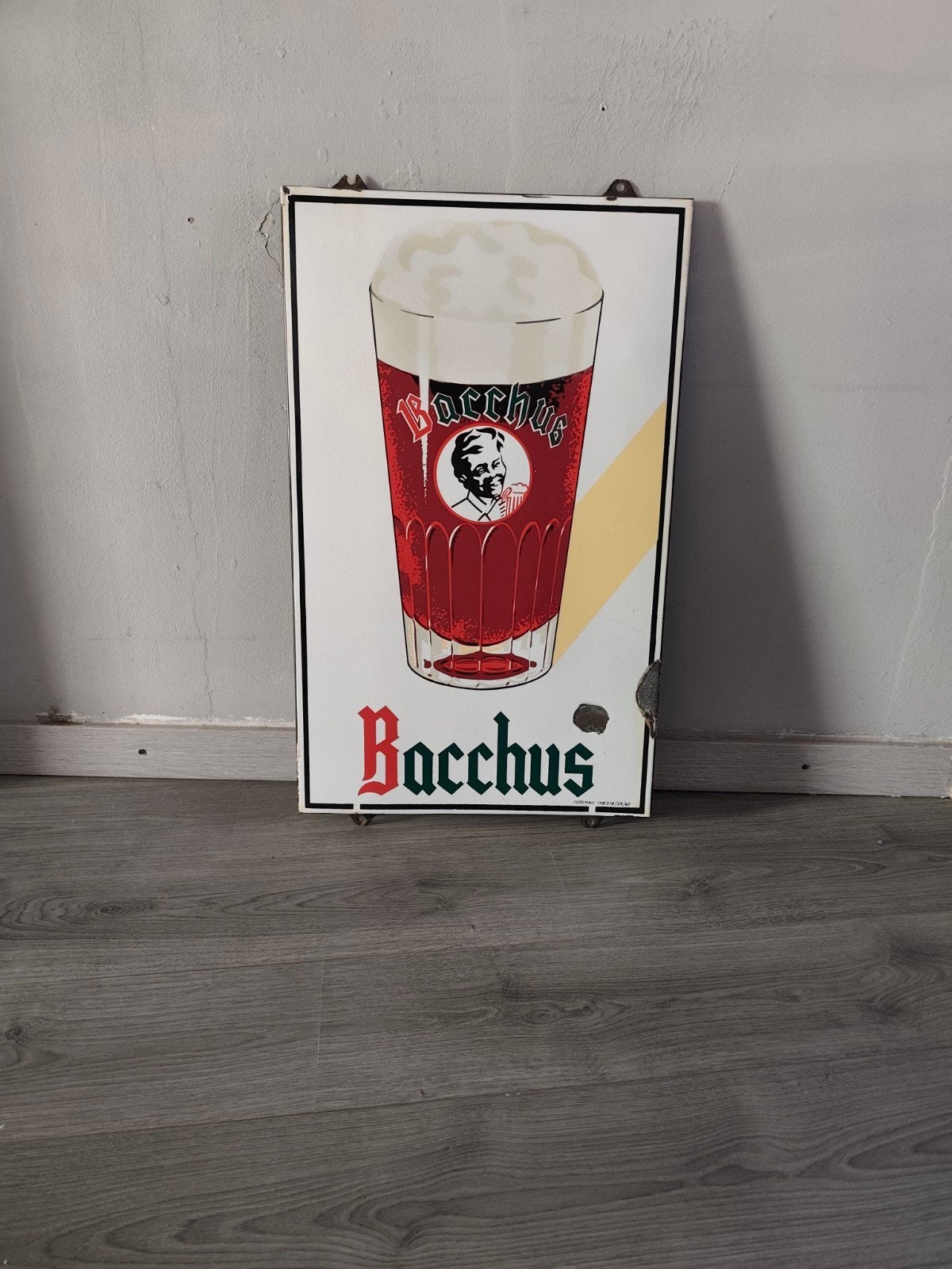 plaque émaillée bacchus, Enlèvement ou Envoi