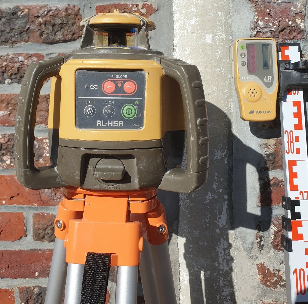 Bouwlaser Topcon RL-H5A, Doe-het-zelf en Bouw, Meetapparatuur, Ophalen, Gebruikt, Overige meters