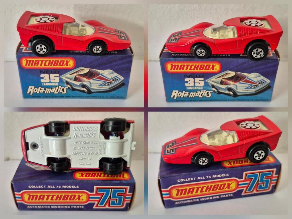 Matchbox 35-B 1975 Fandango (red) - VNMIB, Ophalen of Verzenden, Zo goed als nieuw, Auto