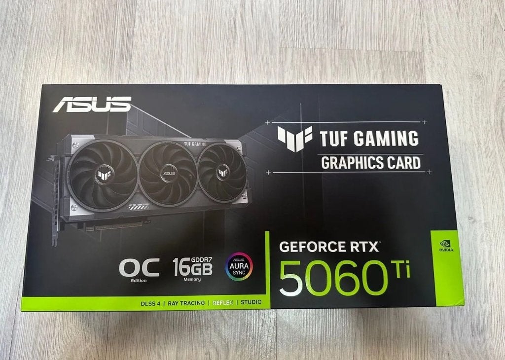 Rtx 5060 ti 16gb asus tuf gaming oc, Ophalen of Verzenden, Zo goed als nieuw, Nvidia