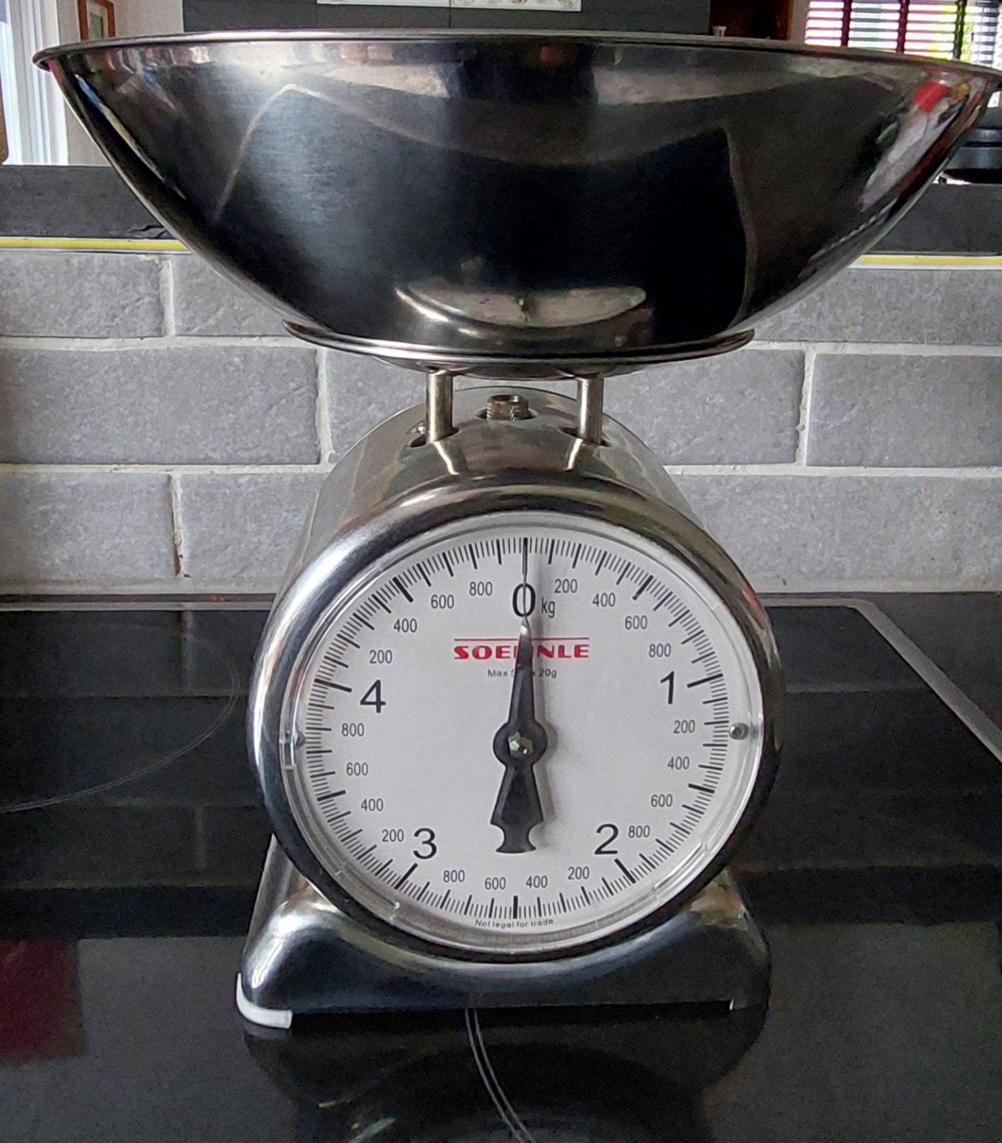 Weegschaal RVS tot 5kg keuken, Electroménager, Balances, Moins de 10 kg, Analogique, Balance de cuisine, Enlèvement