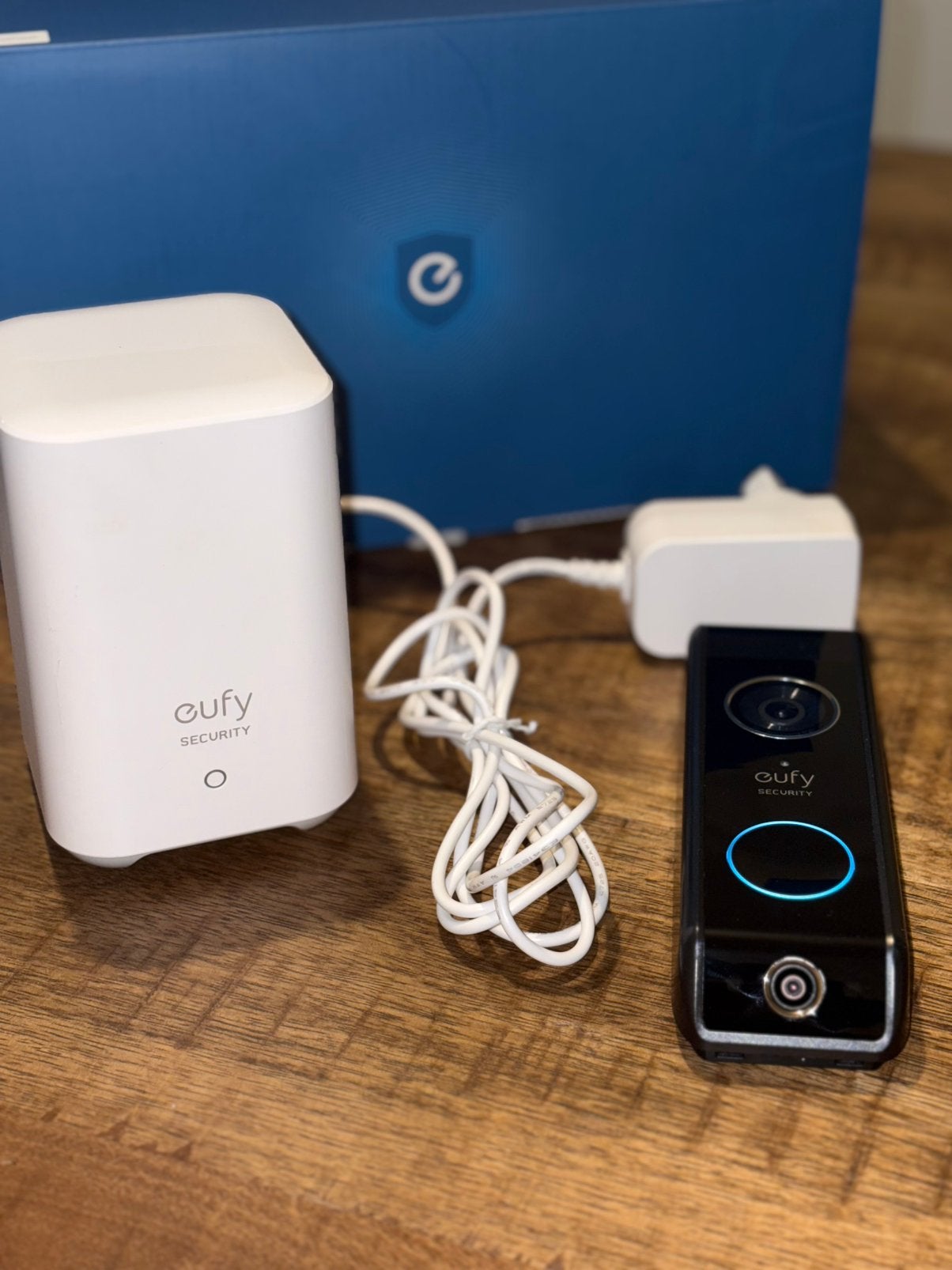Eufy Video Doorbell S330 + HomeBase 2, Ophalen of Verzenden, Bewegingsdetectiesensor, Zo goed als nieuw