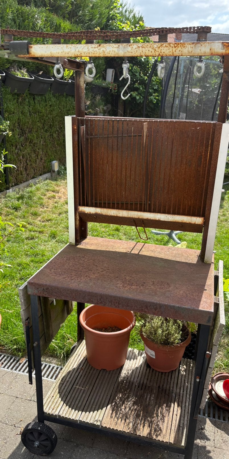 Barbecue rotisserie, Enlèvement, Utilisé