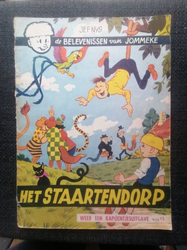 Jommeke album nr.15: Het staartendorp (aantal:2), Boeken, Jef Nys., Meerdere stripboeken, Ophalen, Gelezen