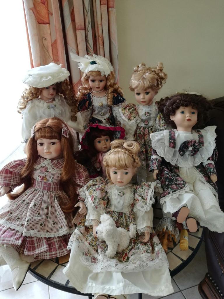 Collectie porseleinen poppen, Verzamelen, Poppen, Ophalen, Gebruikt, Pop