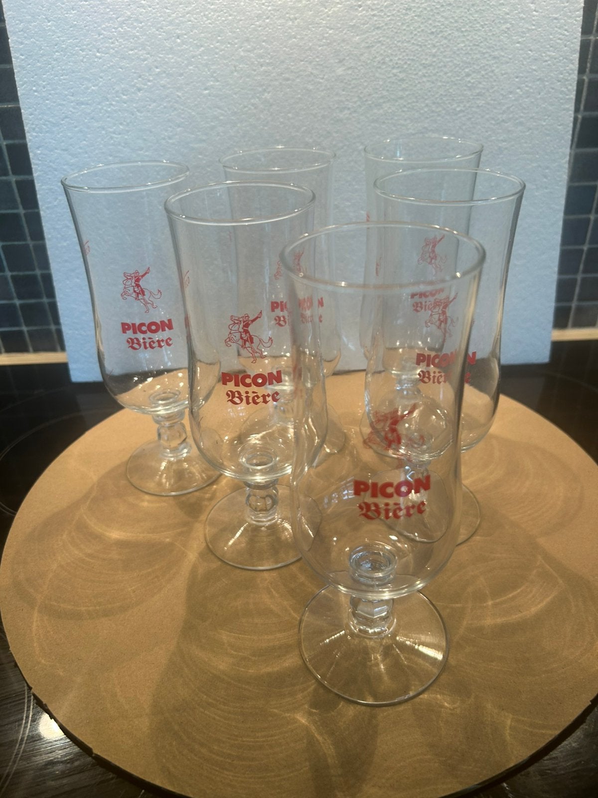 Lot de 6 verres à PICON biere 25cl, Enlèvement ou Envoi, Comme neuf