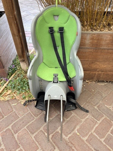 Kinderzitje fiets, Ophalen, Gebruikt, Achterzitje, Voetsteuntjes