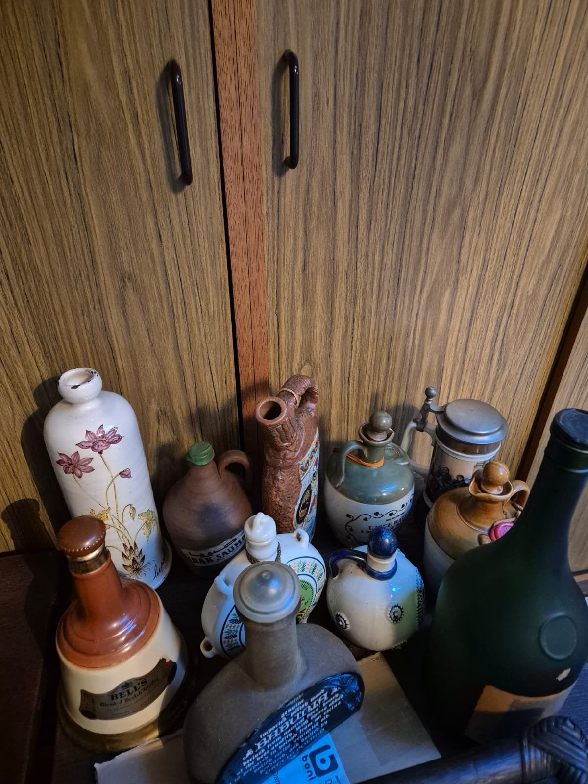 10 pots à boissons, bouteille et tasse, Enlèvement, Utilisé