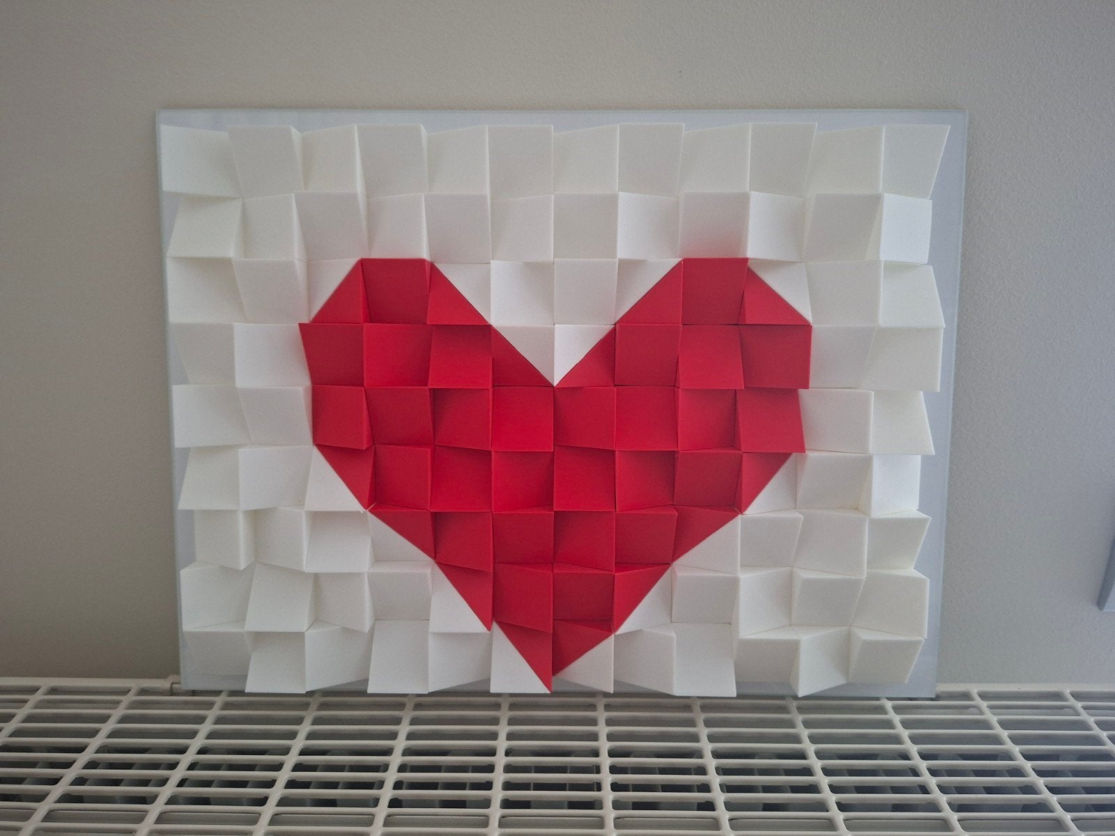 Kunstwerk 3D hartje, Enlèvement