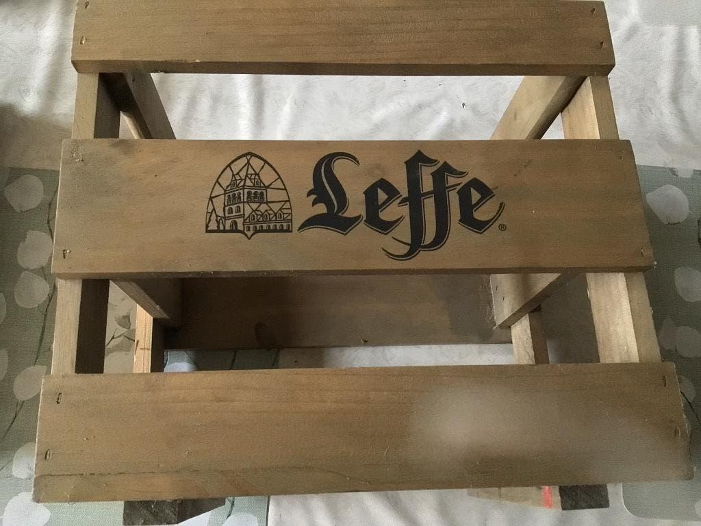 Corbeille à bière en bois Crate Leffe Abbey Man Cave, Enlèvement ou Envoi, Comme neuf, Leffe