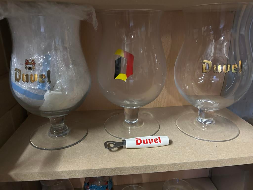 Duvel 3l glazen, Ophalen, Zo goed als nieuw, Duvel