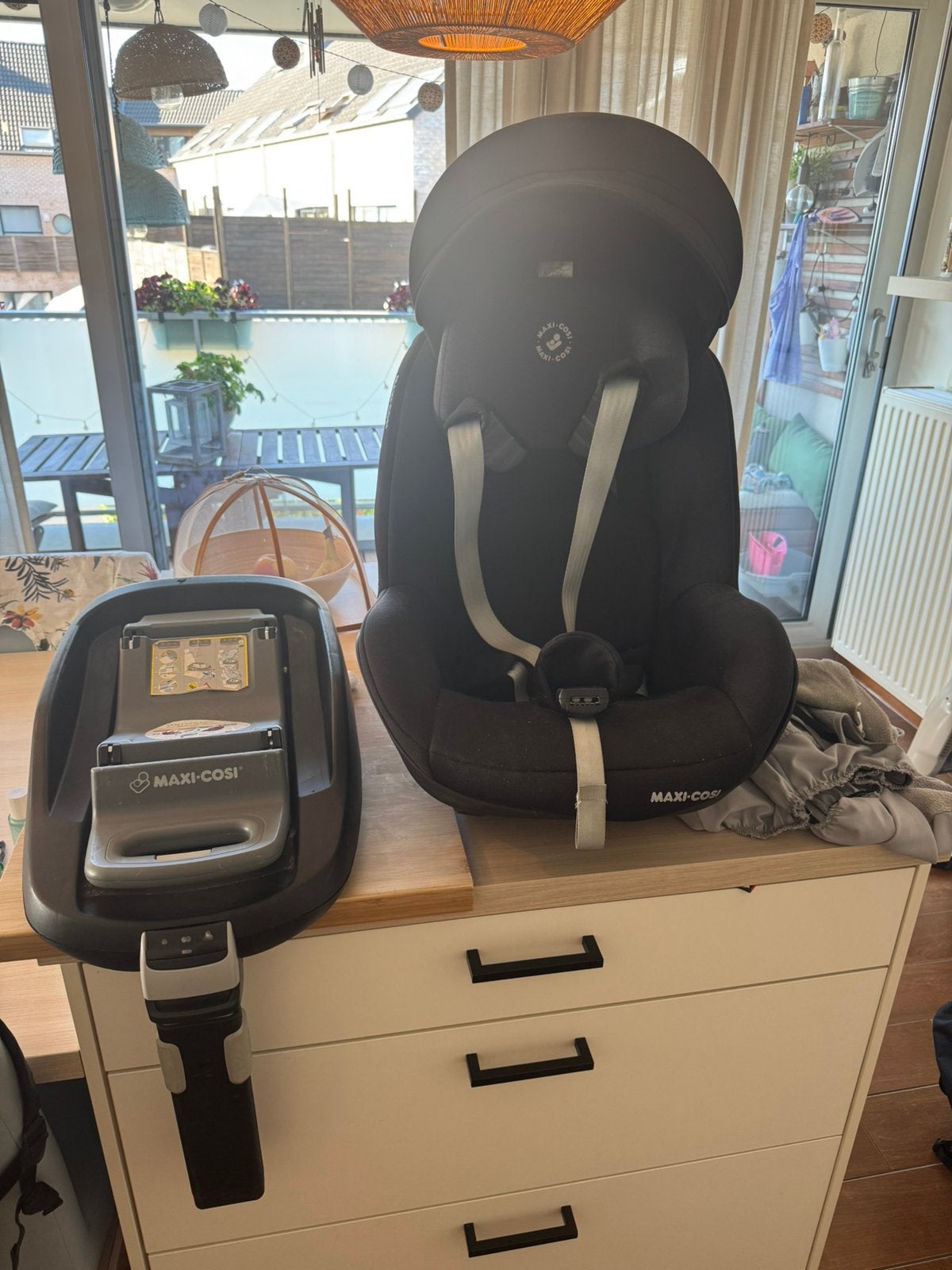 Base Maxi Cosi Pearl + Famelyfix, Enfants & Bébés, Dossier réglable, Enlèvement, Utilisé, Isofix