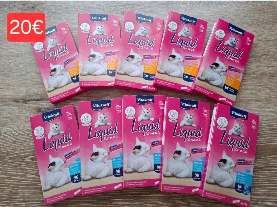 Liquid snacks voor katten, Enlèvement, Chat