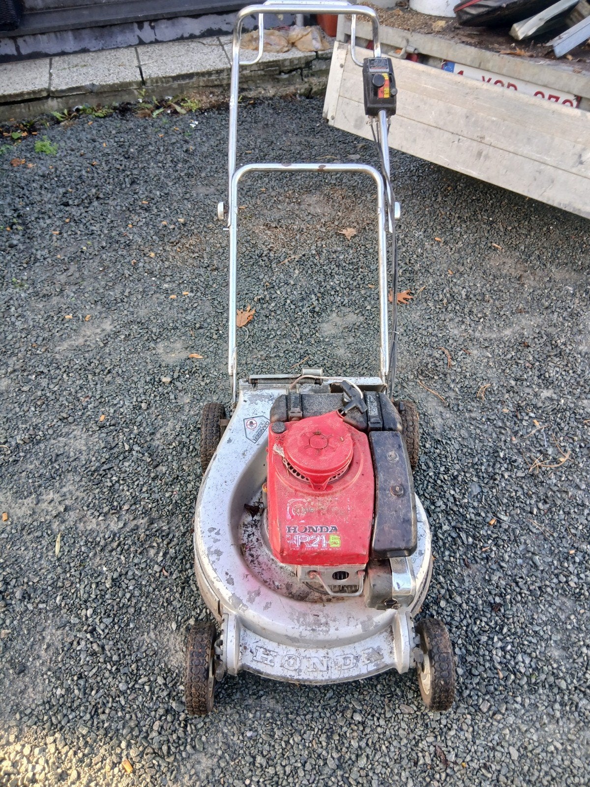 honda grasmaaier trekstarter kapot, Ophalen, Opvangbak