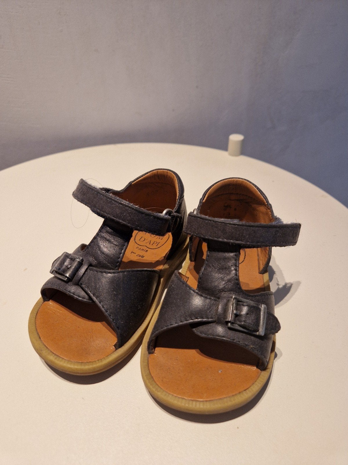 Sandalen Pom D'api blauw - maat 22 - +-1.5 tot 2jaar, Kinderen en Baby's, Babykleding | Schoentjes en Sokjes, Ophalen