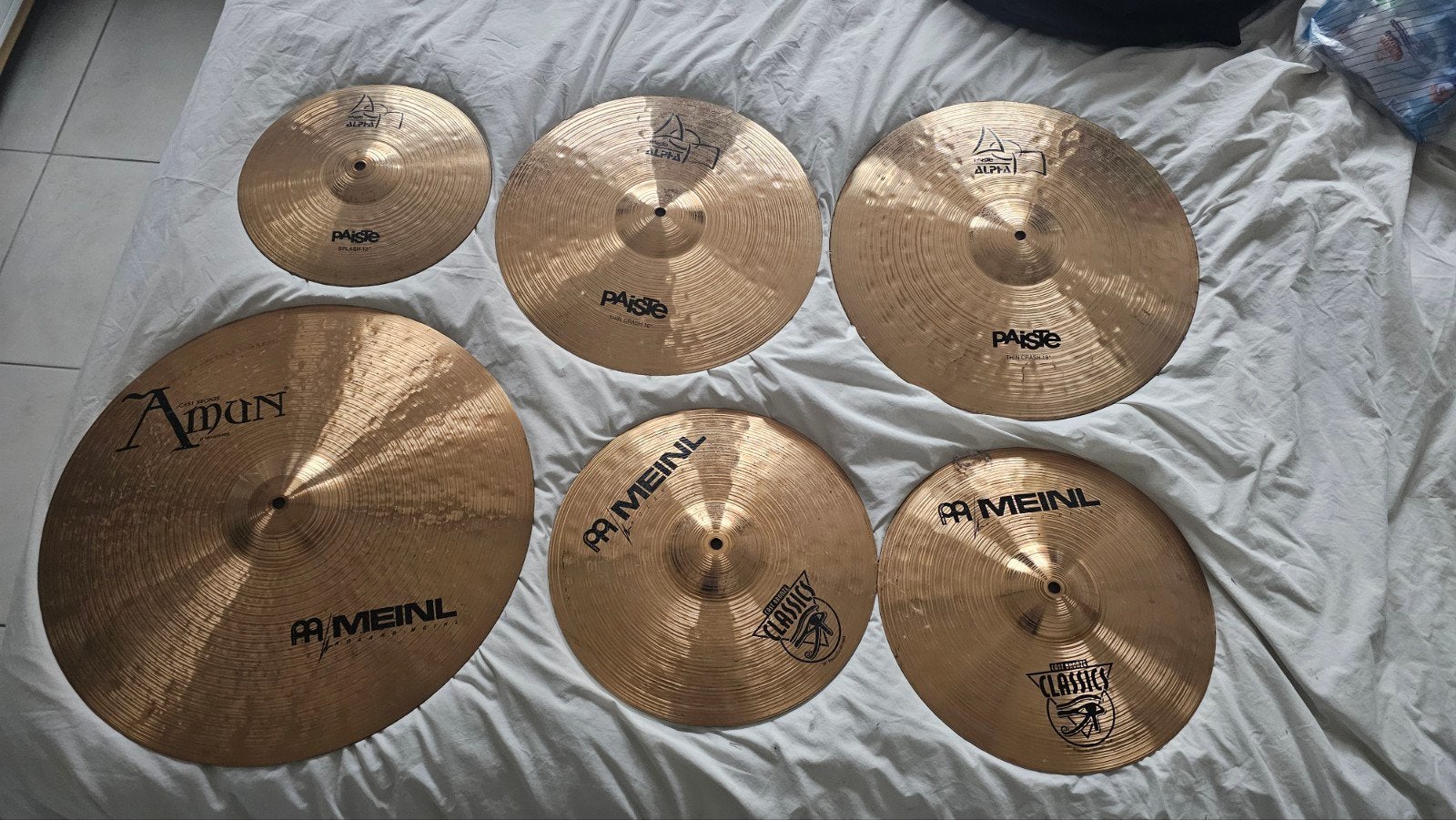 Cymbales Meinl et Paiste, Musique & Instruments, Batteries & Percussions, Enlèvement