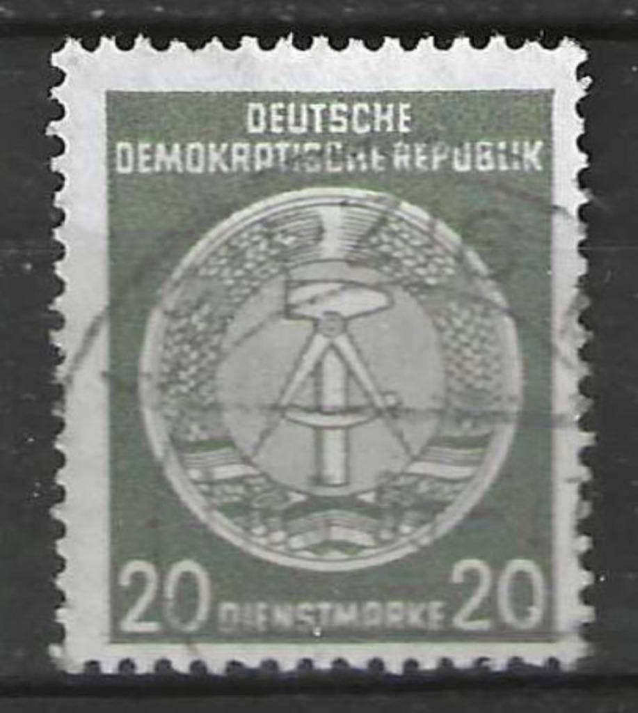 Duitsland DDR 1955 - Yvert 22SE - Service - Kompas. (ST), Verzenden, DDR, Gestempeld