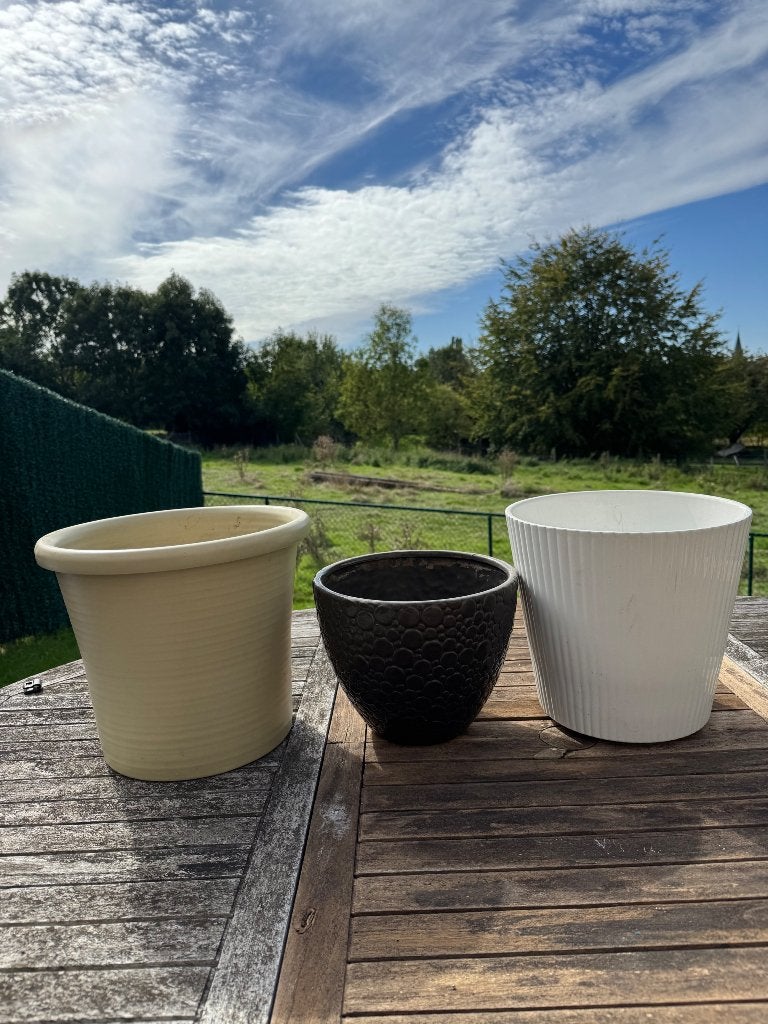Bloempotten (cache-pot), Jardin & Terrasse, Enlèvement, Comme neuf, Poterie, Intérieur