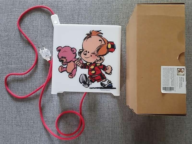 BD Lampe Le Petit Spirou 22 x 22 cm acrylique Tome et Janry, Collections, Enlèvement ou Envoi, Autres personnages, Comme neuf