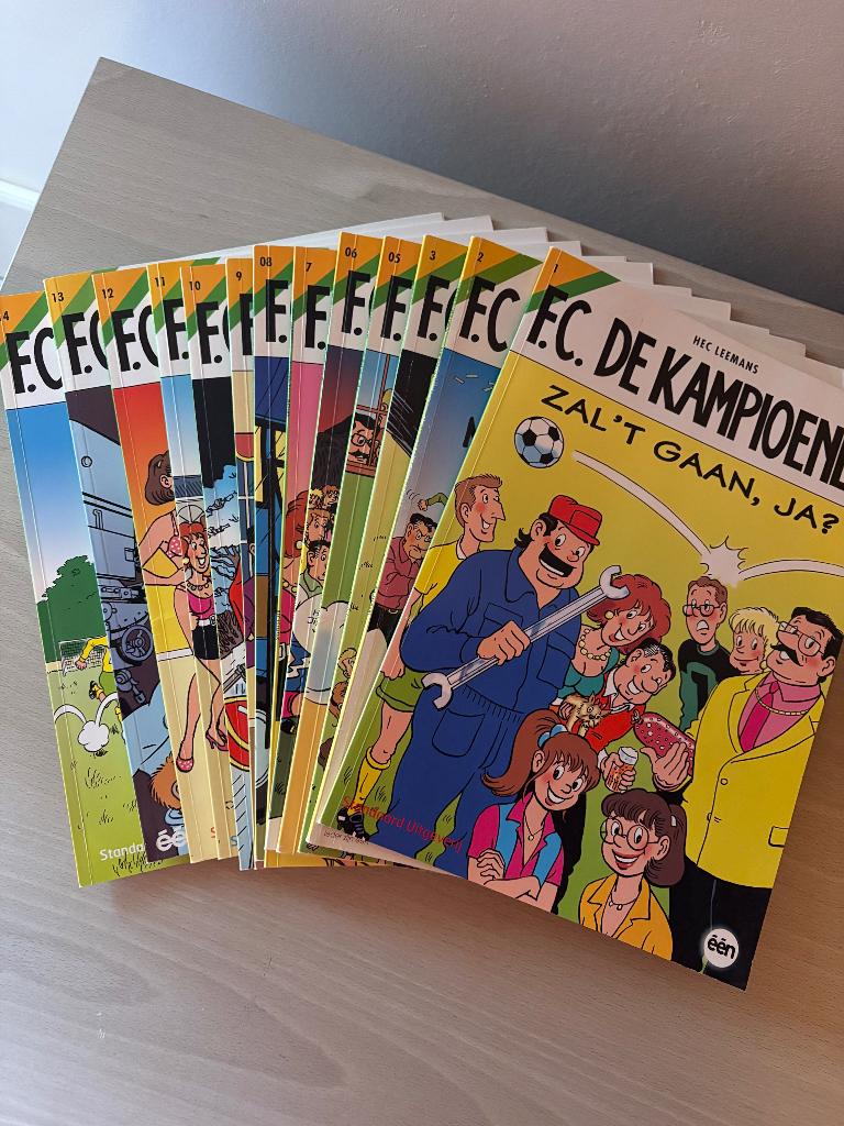 FC DE KAMPIOENEN STRIPVERHALEN, Meerdere stripboeken, Ophalen, Zo goed als nieuw, Hec Leemans