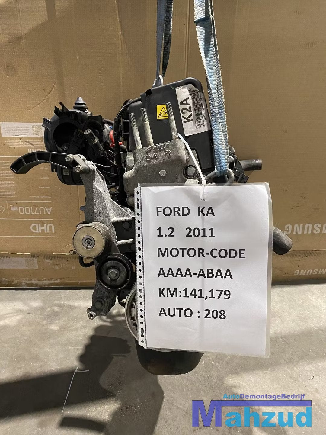 FORD KA 2 1.2 Motorblok motor AAAA ABAA, Gebruikt, Info@ford.com, Ford, Ford Motor Company
