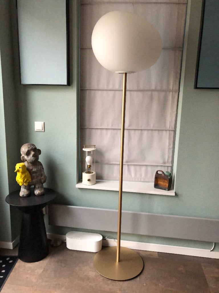 Foscarini Gregg Grande - vloerlamp - goudkleurig - E27, Huis en Inrichting, Lampen | Vloerlampen, Ophalen, Modern design, E27 (groot)