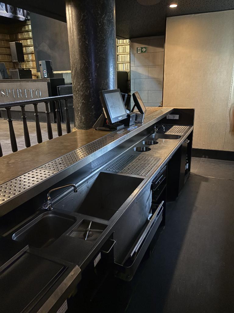 bloc évier triple Inox  (Largeur 327,5), Ophalen, Gebruikt, Inox, Wastafel