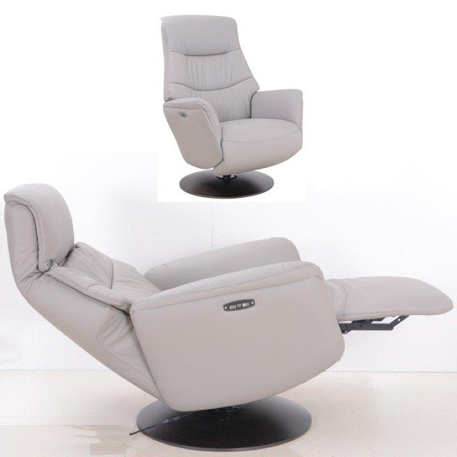 Nieuw elektrische relax 100% leder 2 moters 1090 euro., Ophalen, Nieuw, Leer