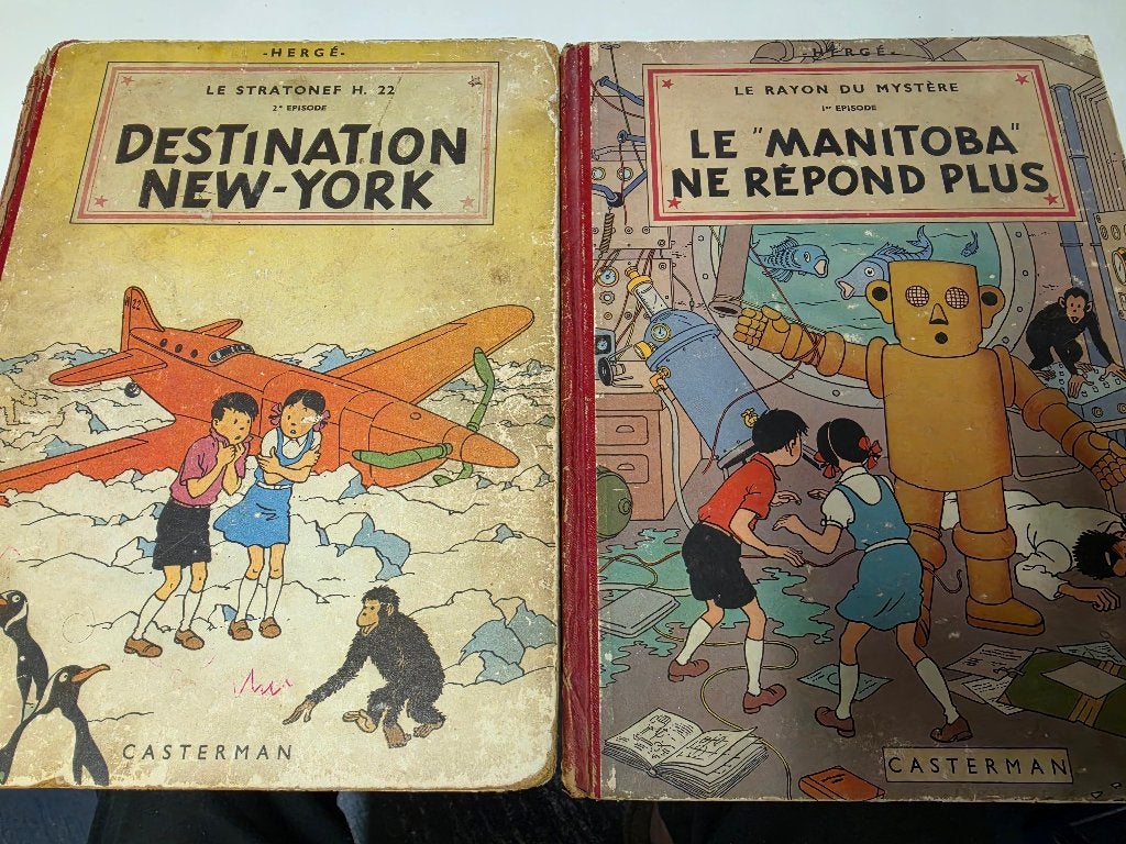 Jo. Jojo et Jocko, Une BD, Envoi, Utilisé, Hergé