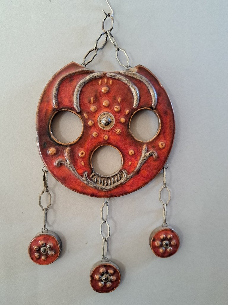 Vintage 1970,s Keramische Art Decorative  Mobile hoogte 35Cm, Ophalen, Meerkleurig, Wanddecoratie, Steen/keramiek
