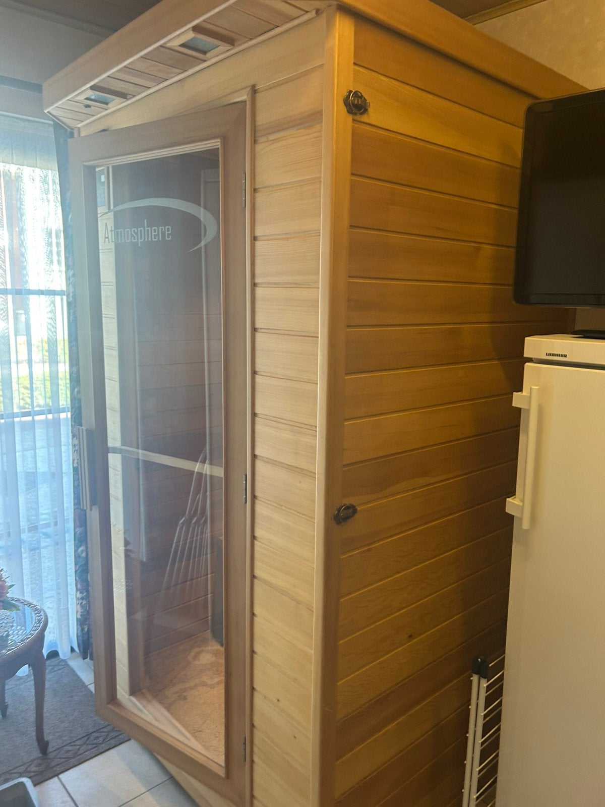 Infrarood sauna cabine - weinig gebruikt, Sport en Fitness, Sauna, Ophalen, Zo goed als nieuw, Infrarood