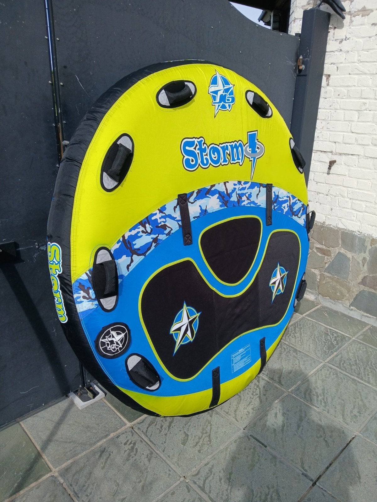 bouée nautique tractée bateau jet ski  jobe storm 2 places, Enlèvement ou Envoi, Comme neuf, 160 cm ou plus, Funband ou Funtube