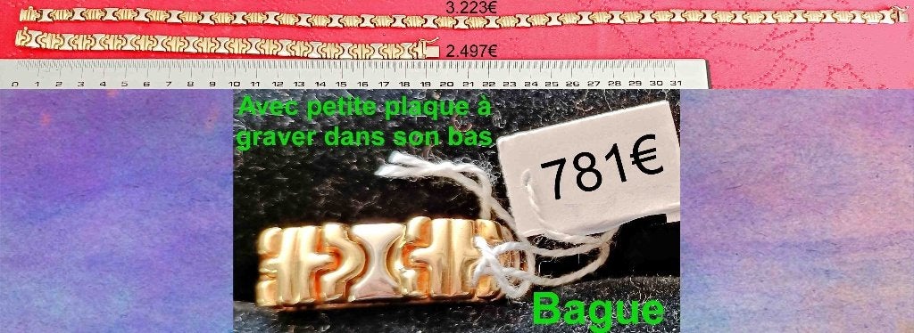 Collier + bracelet + bague "Bulgari" Parentesi, or 18K, neuf, Enlèvement, Neuf, Or, Or