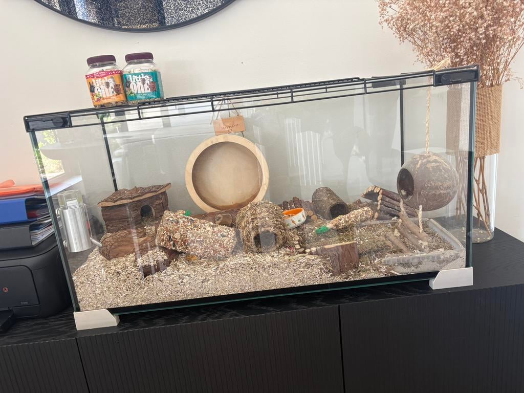 Hamsterkooi/terrarium, Ophalen, Zo goed als nieuw