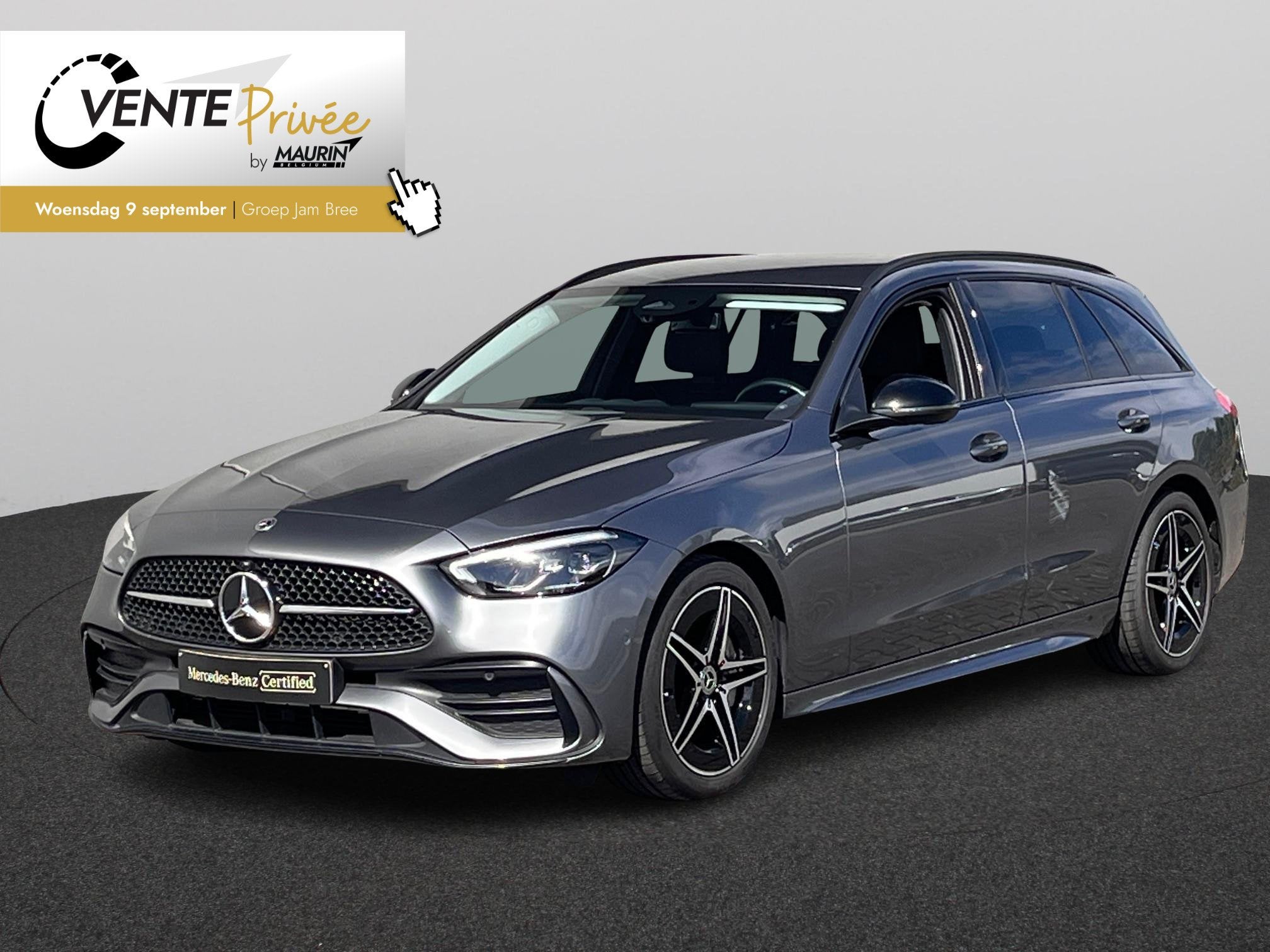 Mercedes-Benz C-Klasse Break C 180 T Amg + trekhaak, Automaat, Zwart, 152 g/km, 5 deurs