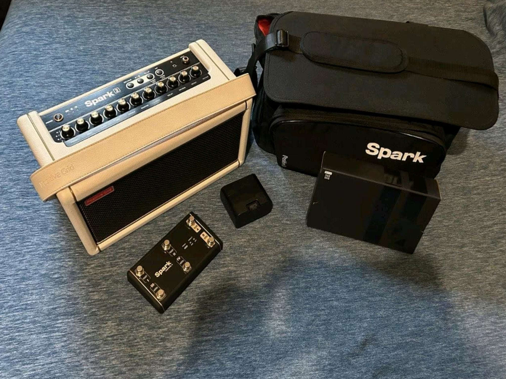 Positive Grid Spark 2 Pearl Complete set!, Musique & Instruments, Enlèvement ou Envoi, Comme neuf, Guitare, 50 à 100 watts