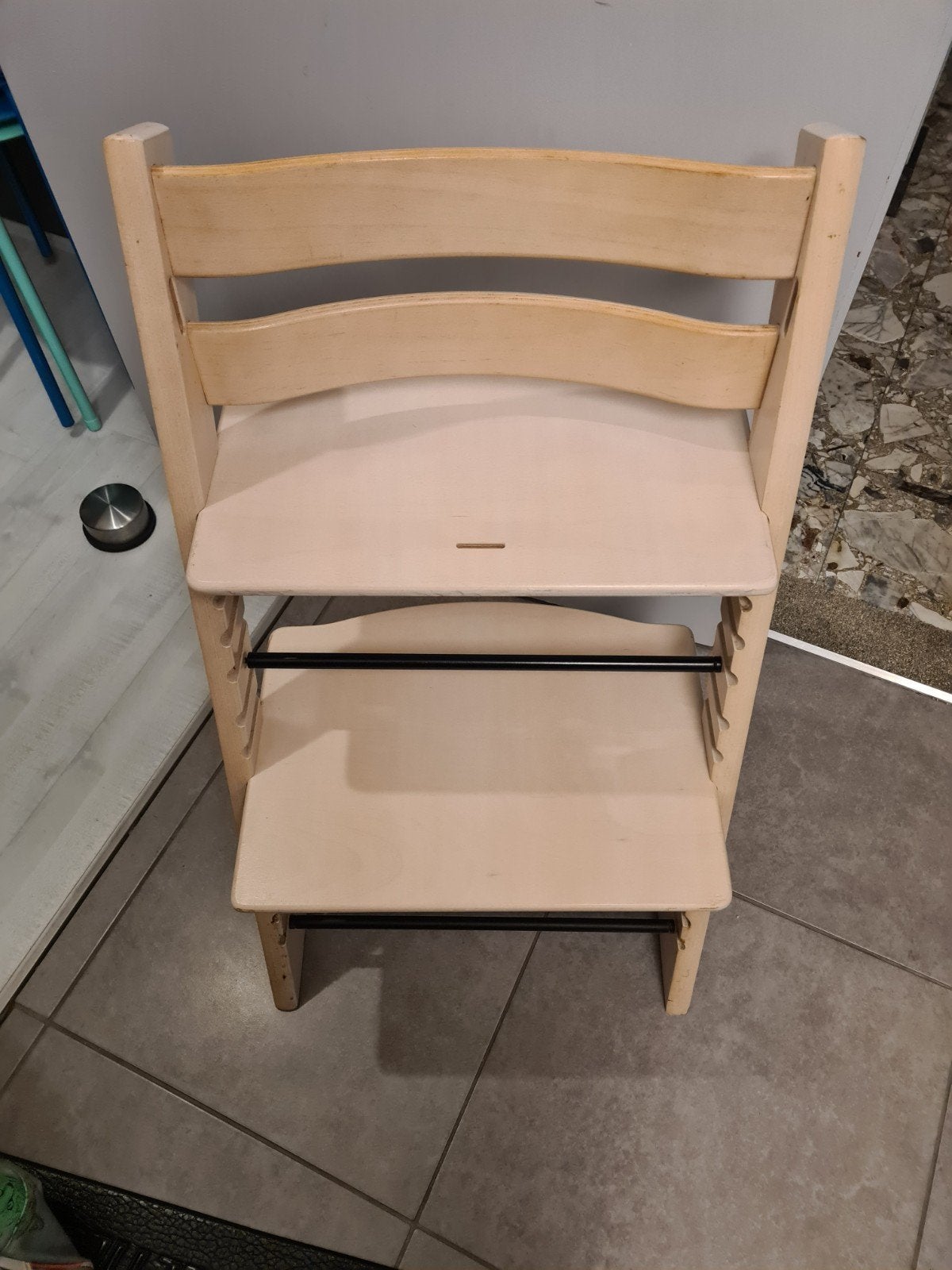 white wash trip trap stokke, Kinderen en Baby's, Kinderstoelen, Ophalen, Gebruikt, Meegroeistoel